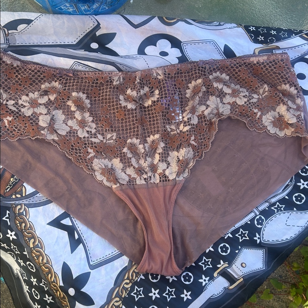 Adore Me Floral Lace nudes pink Panties